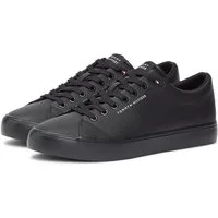 Tommy Hilfiger TH HI VULC CORE LOW LTH II ESS Sneaker, Freizeitschuh, Halbschuh, Schnürer in schmaler Form