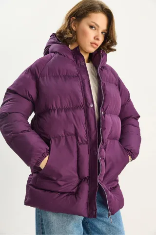 Kapuze Daunenjacke