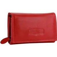 Money Maker Kellnerbörse Money Maker Damen Börse RFID Blocker (Kellnerbörse, Kellnerbörse), Damen Geldbörse aus Echtleder in rot, ca. 15,5cm Breite