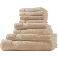 Visaggio Duschtücher Luxuriöse Handtücher aus 100% Baumwolle, Frottier (1-St), Handtücher in luxuriöser Qualität mit Bordüre, einfarbig