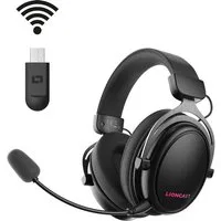 Lioncast LX80 WIRELESS GAMING HEADSET Gaming-Headset (Bluetooth, USB Dongle, USB Kabel, Kabellos)