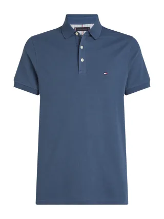 Tommy Hilfiger - Slim fit: Poloshirt blau - Gr. - XL
