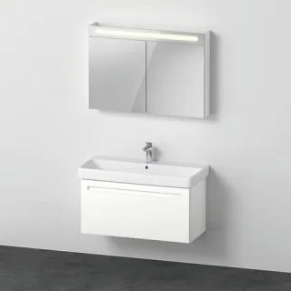Duravit Duravit No.1 Möbelwaschtisch mit Waschtischunterbau und Spiegelschrank 1000x450x2000 mm - N1 N10186018180000
