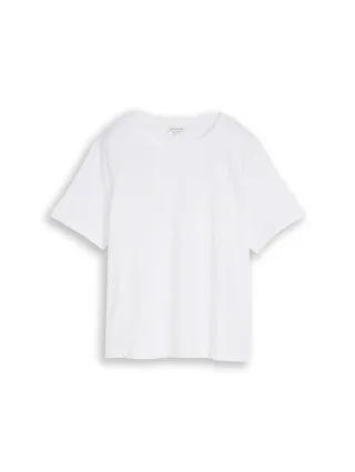 Tom Tailor - Boxy Fit T-Shirt mit Brusttasche white - Gr. - M
