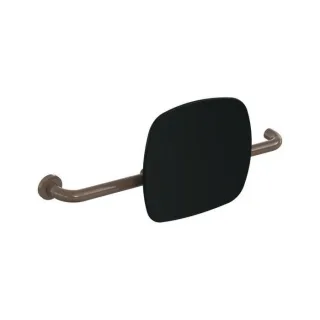 Hewi 801 Rückenstütze 801.51.9263L84 Wandabstand 150mm, Ausführung links, Lehne tiefschwarz, umbra