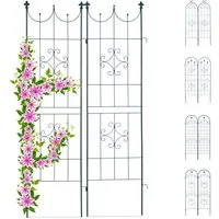 relaxdays Rosenbogen Rankgitter 2er Set, C