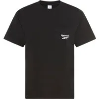 Reebok T-Shirt LEX SMALL LOGO CRW SS POCKET TEE mit Rundhalsausschnitt, aus Baumwolle, normale Länge