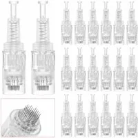 COOL-i ® Micro-Needling Microneedling Pen 0-2,5mm, 9 Stufen, 7 LED-Lichter, 12 Nadelköpfe, Für ergänzende Hautpflege & Hautbildverbesserung V2
