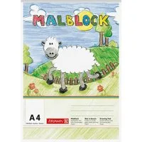 BRUNNEN Zeichenpapier BRUNNEN Malblock A4 100 Blatt Zeichenpapier 1047407