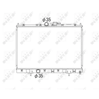 NRF Motork?hler gel?tet Mitsubishi Pajero Pinin 53792
