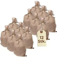 GarPet Gartensack Jutesack Kartoffelsack Winterschutz Pflanz Sack Frostschutz Pflanzen, (12-tlg)