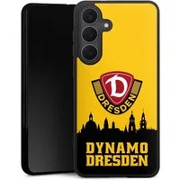 DeinDesign Handyhülle SG Dynamo Dresden Skyline SGD Dynamo Silhouette Dresden, Samsung Galaxy S25 FE Silikon Hülle Premium Case Handy Schutzhülle