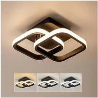 OYLCDI LED Deckenleuchte Deckenlampe Dimmbare Deckenleuchte 3 Farbtemperaturen 22W 3000-6000K, LED fest integriert, Warmweiß Kaltweiß Neutralweiß, Wohnzimmer Flur Küchen Eingang