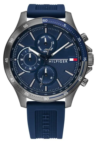 Tommy Hilfiger Bank Herren Blau Uhr 1791721