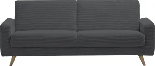 exxpo - sofa fashion 3-Sitzer "Samso, elegant und bequem, aktueller Cord Bezug, Kippcouch" hochwertige Verarbeitung, Schlafsofa inkl. Bettfunktion und Bettkasten