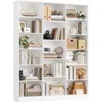 Homfa Bücherregal 188cm Standregal Büroregal Bücherschrank, mit 17 Fächern, 149x23,5x188cm