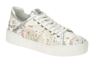 H?gl 3679 STEVIE Plateau Sneaker wei? multi Damen Echtleder Gummisohle