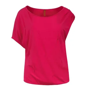 Enges Stretch-Jersey-Top mit gerafftem Stoffdetail
