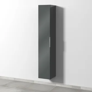 Sanipa 3way Hochschrank mit 1 Tür, Anthrazit-Glanz UF10679