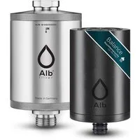 Alb Filter Wasserfilter Shungit Duschfilter, Shungit, Wellness, Edelstahl, Made in Germany