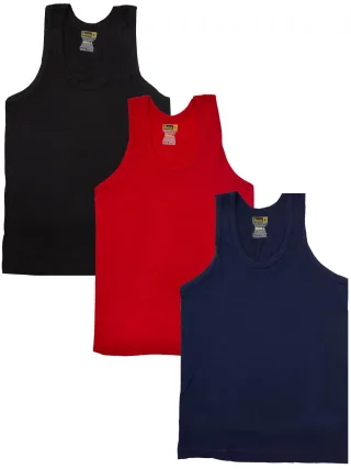 Enzo | Mens Vests 3 Pack - Zufällig ausgewählte Farben