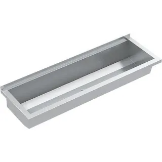 KWC Aquarotter Waschrinne, PLANOX, Edelstahl, W.-Mont., 1400x210x382 mm, o. Arm-bank, 2030046728 2030046728