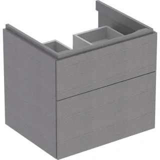 Geberit Xeno2 Unterschrank f. Waschtisch, 2 Schubladen 58x53x46,2cm, sculturagrau, 500506431 500506431