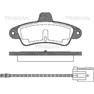 Triscan Bremsbel?ge hinten Ford Cougar Mondeo 811016162