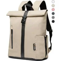 NULSTA Rucksack Rolltop Rucksack Wasserdicht Damen & Herren Daypack Freizeitrucksack, 30*15*40cm,Cityrucksack,Tourenrucksack,Schulrucksack