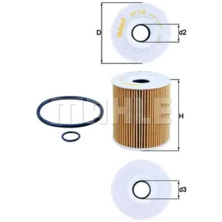 Mahle ?lfilter Opel Omega B 2,5