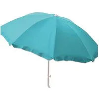 Marabellas Shop Sonnenschirm Strandschirm knickbar ca. 180 cm aus Polyester mit UV-Schutz und Mast, höhenverstellbar