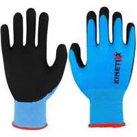 Kinetixx Gartenhandschuhe Kinder-Arbeitshandschuh X-Kids in Blau I KinetiXx (Passt sich perfekt an die Hand an) Abriebfest, Anatomische Passform, Wasserabweisend, Atmungsaktiv, Hoher