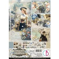 Ciao Bella Motivpapier Papier-Set "Eastern Journey", 9 Blatt