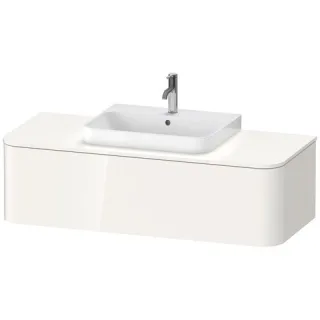 Duravit Happy D.2 Plus Konsolenwaschtischunterbau wandhängend Weiß Hochglanz 1300x550x354 mm - HP494 HP4942M22220010