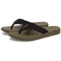 Tommy Hilfiger MOLDED HILFIGER LTH BEACH SANDAL Zehentrenner Sommerschuh, Dianette, Flat mit dezentem Label