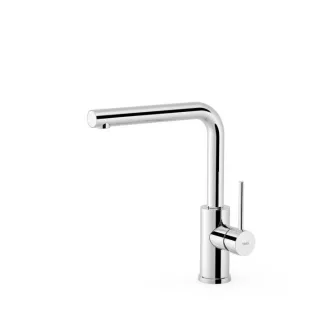 Tres Kitchens Küchenrmatur 162436 schwenkbar, stromsparend, L-Auslauf, chrom