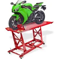 DEMA Motorradheber Hebebühne für Motorräder rot, bis 450kg, hydraulisch