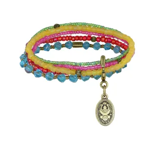 konplott - Armband - Petit Glamour DAfrique blau/gelb/pink