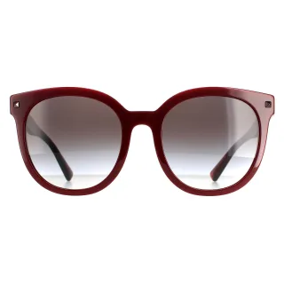 Valentino Rund Damen Bordeaux Grau Farbverlauf VA4083