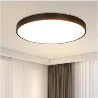 Nettlife LED Panel Deckenleuchte Flurlampe Schwarz Rund 17W Küchelampe, Augenschutz, LED fest integriert, Neutralweiß, Küche Wohnzimmer Schlafzimmer Flur Balkon Büro Eingang Keller