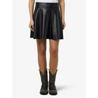 Noisy may Lederimitatrock NMANDY PU HW FLARED SKIRT WVN NOOS