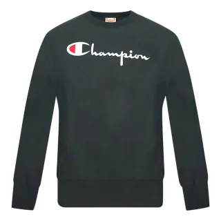 Champion Script Logo Schwarz Sweatshirt