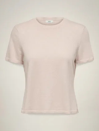 JDY - JDYBODIL S/S O-NECK PULLOVER KNT Pink Dogwood - Gr. - XL