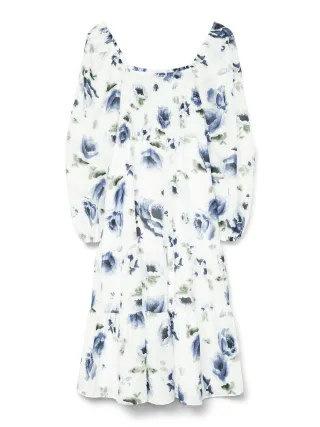 Aware - VMNORLY LS SQUARE NECK CALF DRESS VMA snow white - Gr. - L