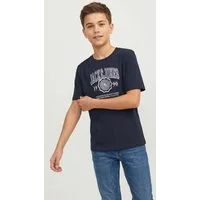 Jack & Jones Junior T-Shirt JJMAKO TEE SS CREW NECK JNR mit coolem Frontprint