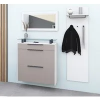 borchardt Möbel Garderoben-Set Tom, (3-St), Schuhschrank hängend