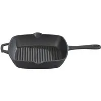 GSW Grillpfanne Black Iron BBQ, Gusseisen (1-tlg), Grillpfanne zur Anwendung auf dem Grill, Feuer oder Backofen