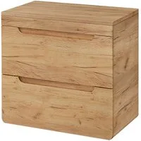 Lomadox Waschbeckenschrank LUTON-56-CRAFT Waschtischunterschrank 61 cm Wotan Eiche Nb. B/H/T ca. 61/61,5/46 cm