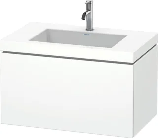 Duravit L-Cube c-bonded Set wandhängend Weiß Matt 800x480x500 mm - LC6917O1818 LC6917O1818