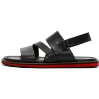 Derimod Sandalen aus Leder Sandale Echtes Leder, Lederfutter, Verstellbarer Riemen, Multi-Riemen-Design